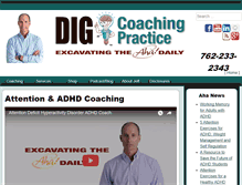 Tablet Screenshot of digcoaching.com